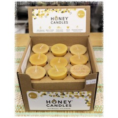 Honey Candles Beeswax 2" Votives - Made in BC